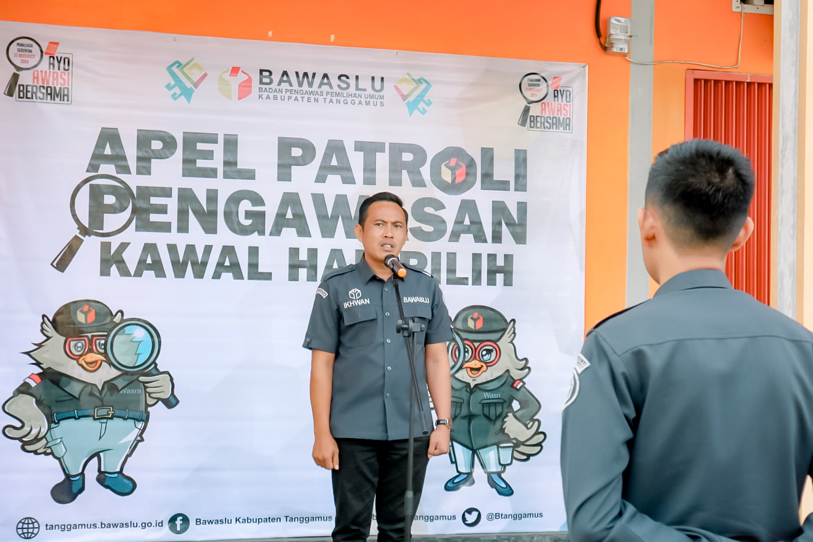 Bawaslu Kabupaten Tanggamus Gelar Apel Siaga Pengawasan Pemutakhiran Data Pemilih untuk Pemilihan 2024