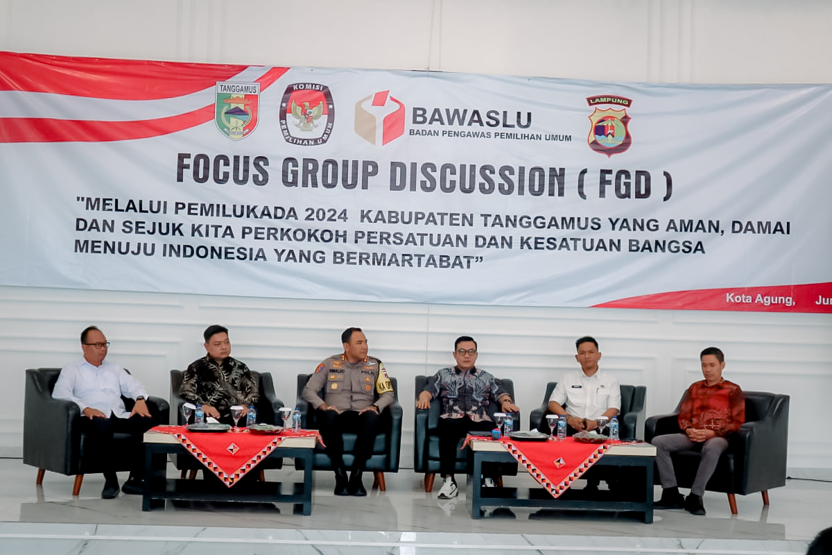 Bawaslu Tanggamus Hadir Focus Group Discussuon (FGD) Yang Di Selenggarakan Polres Tanggamus 