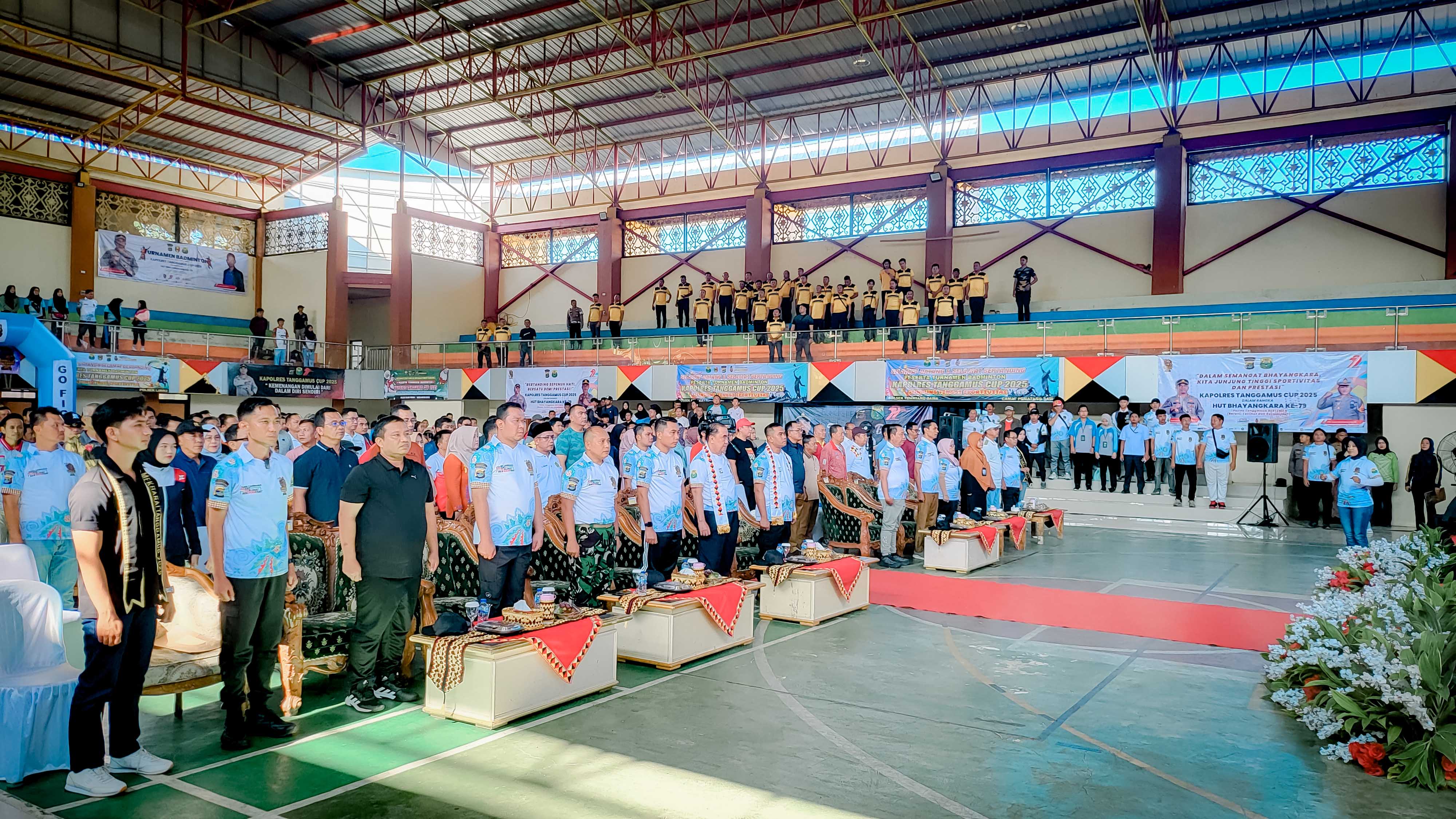 Ketua Bawaslu Tanggamus Hadiri Pembukaan Turnamen Badminton Kapolres Tanggamus CUP 2025