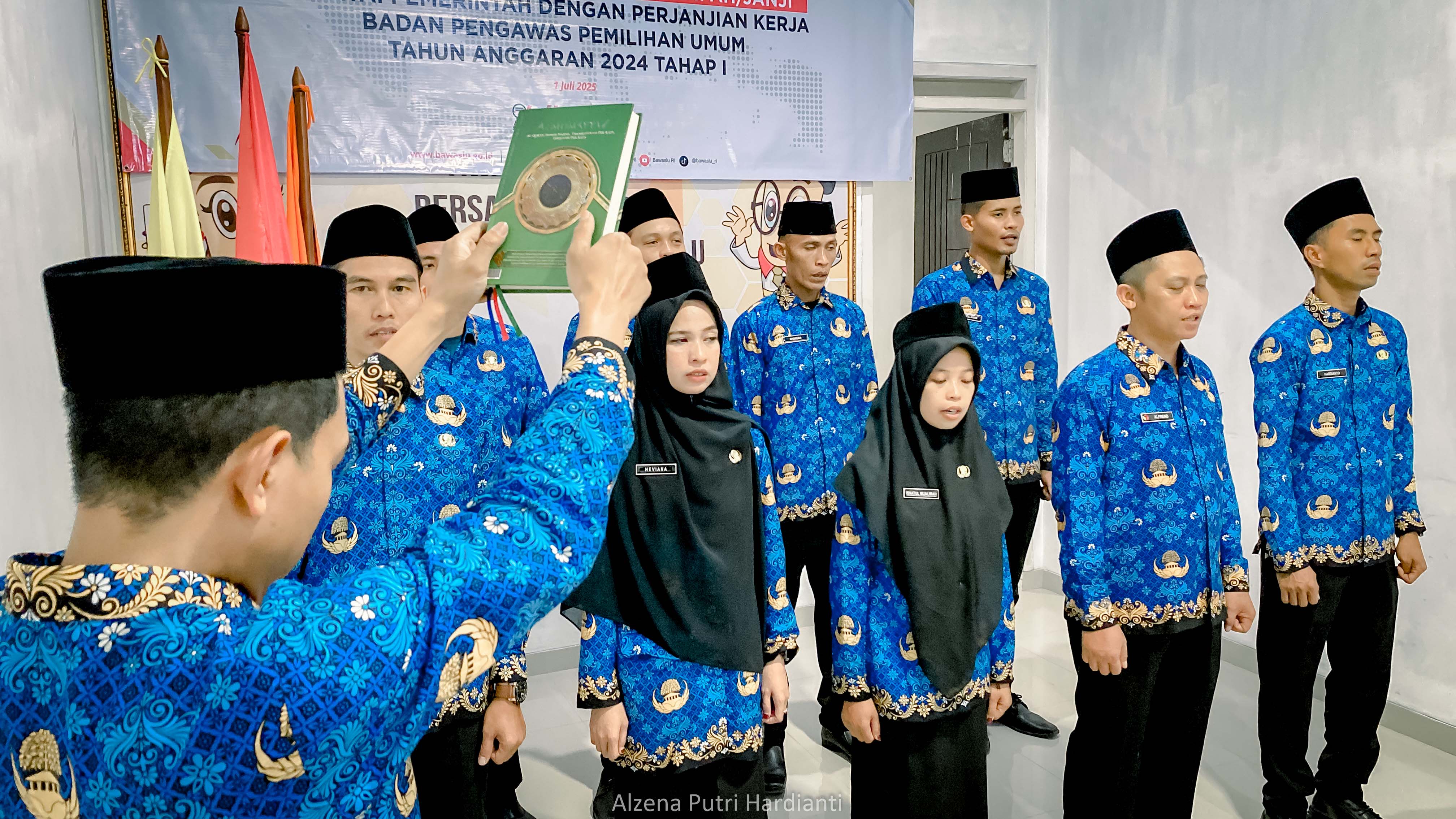 Resmi Dilantik, Najih Mustofa Harap ASN Bawaslu Kabupaten Tanggamus Terlantik, Komitmen Moral Dalam Menjalankan Tugas
