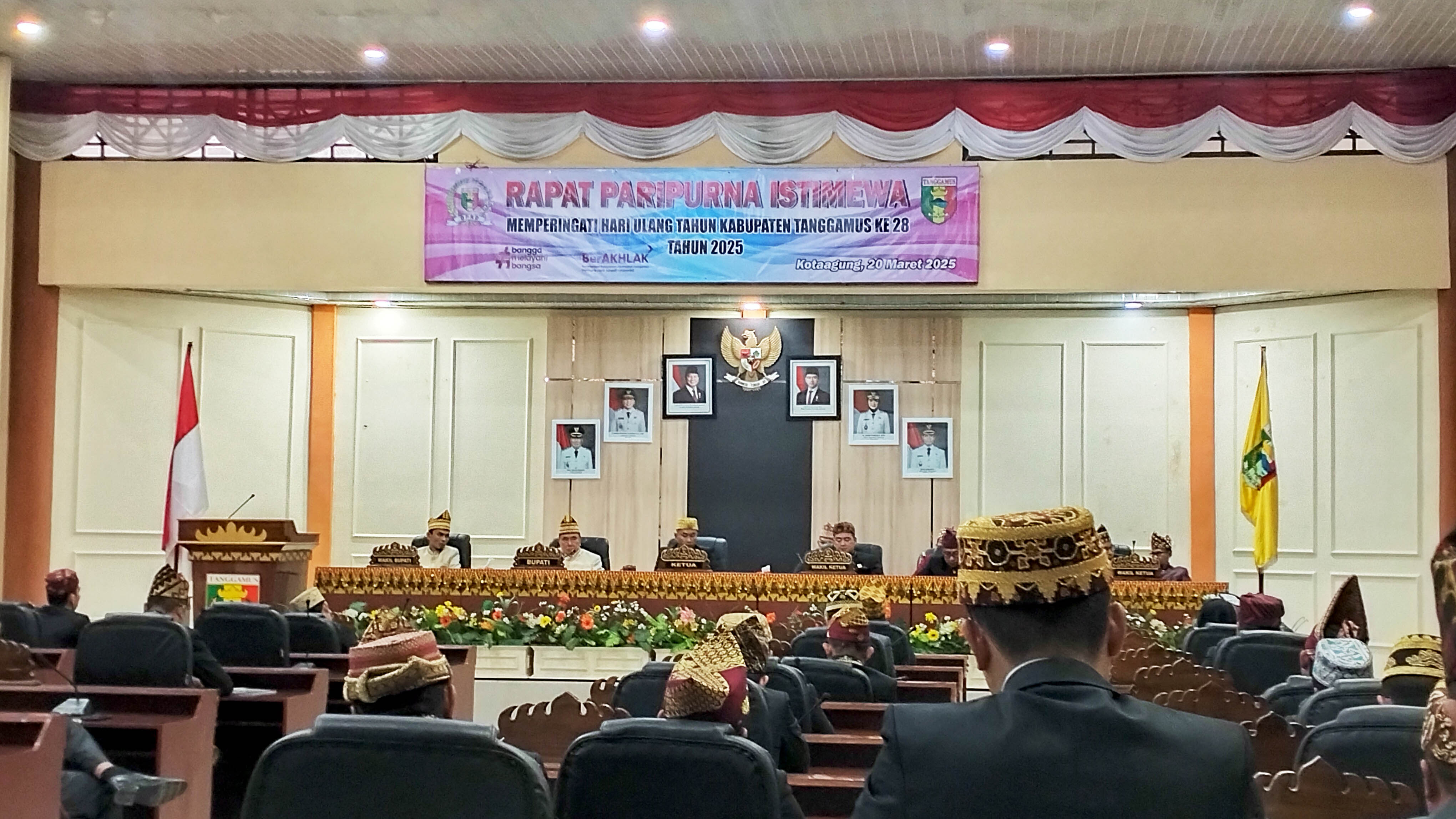 Ketua Bawaslu Tanggamus Hadiri Rapat Paripurna Istimewa DPRD dalam Rangka HUT Kabupaten Tanggamus ke-28
