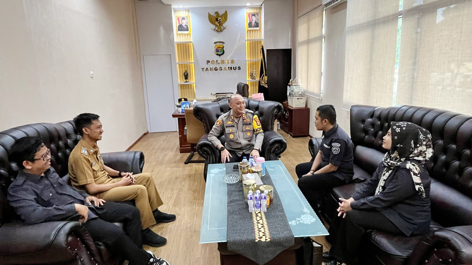 Bawaslu Kabupaten Tanggamus Sampaikan Apresiasi dan Terima Kasih kepada Kapolres Tanggamus atas Sinergi Pengawasan Pemilu