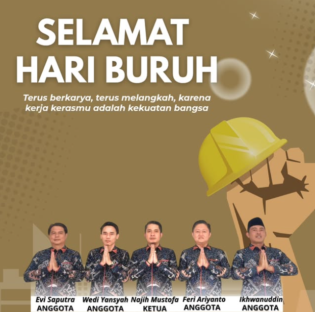 Bawaslu Kabupaten Tanggamus Ucapkan Selamat Hari Buruh Sedunia: “Kerja Kerasmu Adalah Kekuatan Bangsa!”
