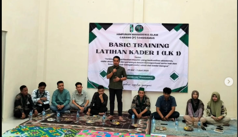 Ketua Bawaslu Kabupaten Tanggamus Hadiri Basic Training LK 1 HMI Cabang Tanggamus