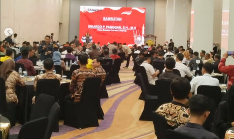 Bawaslu Kabupaten Tanggamus Hadiri Expose Capaian Kinerja Penanganan Pelanggaran Pemilu dan Pemilihan Serentak 2024