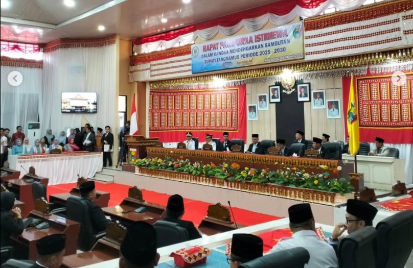 Anggota Bawaslu Tanggamus Hadiri Rapat Paripurna Istimewa DPRD Kabupaten Tanggamus