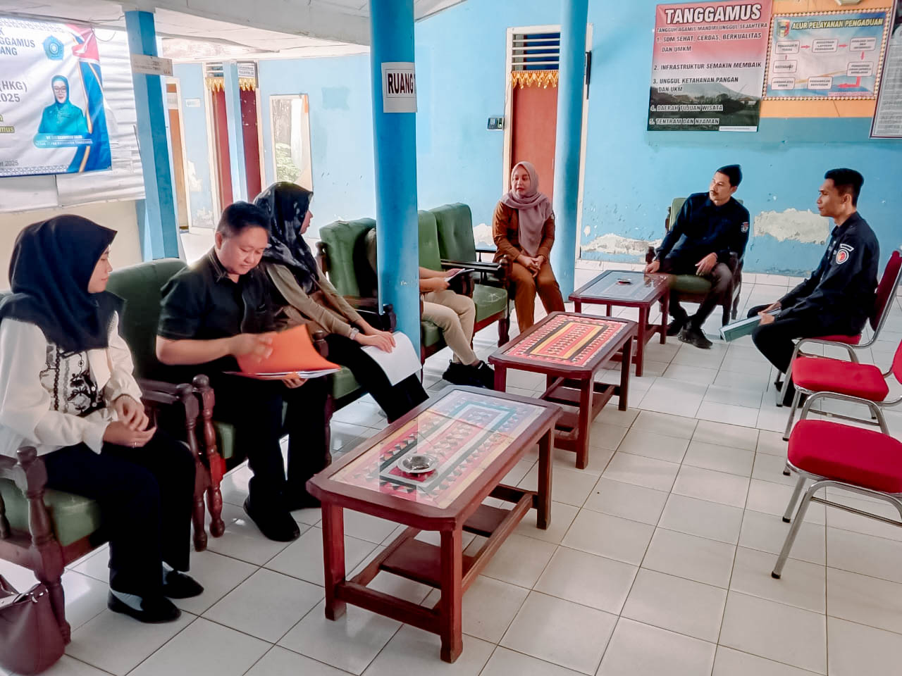 Bawaslu Kabupaten Tanggamus Laksanakan Pengawasan Pencocokan dan Penelitian Terbatas di Kecamatan Talang Padang