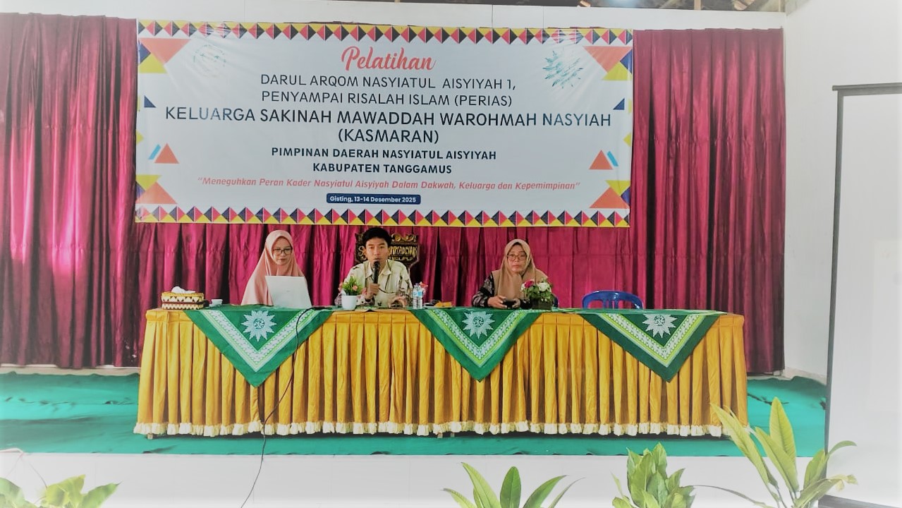 Bawaslu Tanggamus Jadi Narasumber Pelatihan Darul Arqom Nasyiatul Aisyiyah 1 di Gisting