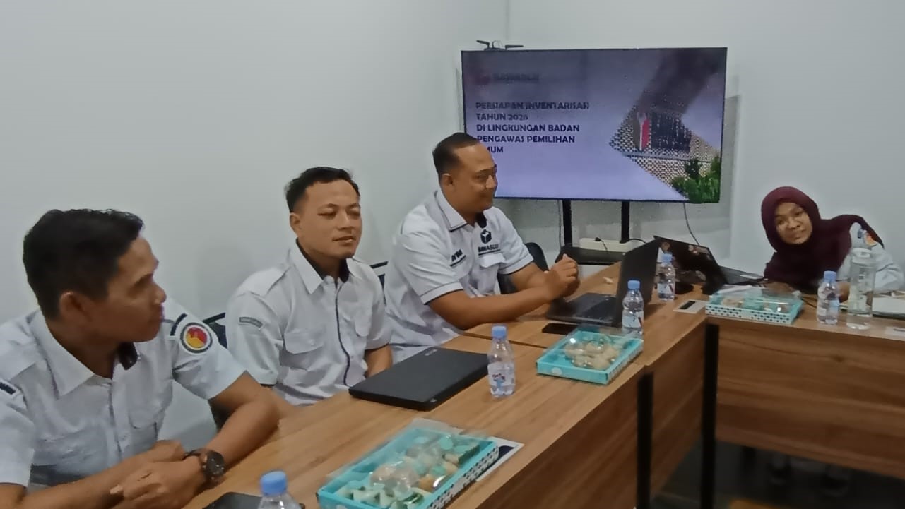 Bawaslu Tanggamus Hadiri Rapat Persiapan Inventarisasi BMN Tahun 2026 di Bawaslu Provinsi Lampung