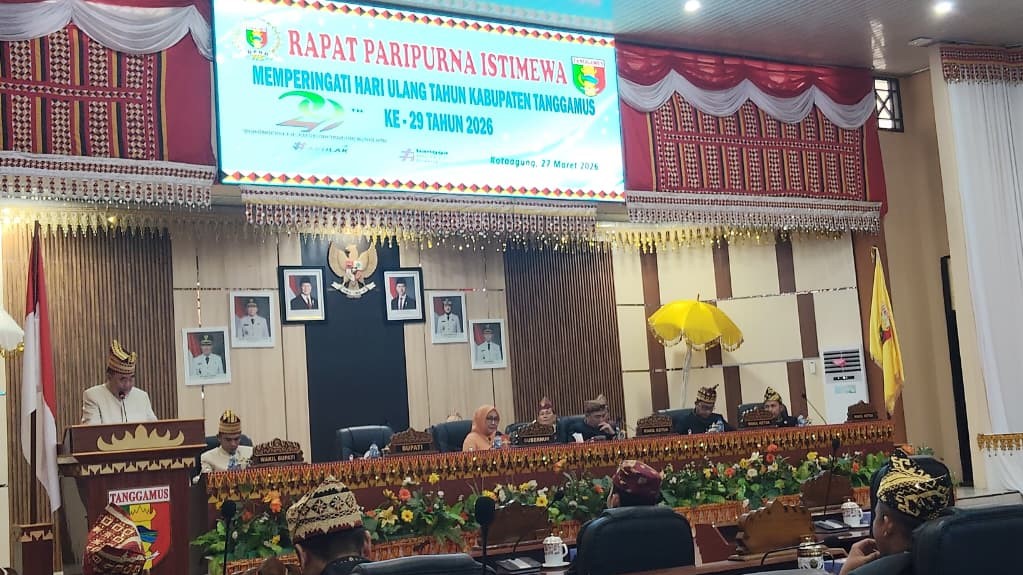 Anggota Bawaslu Tanggamus Hadiri Rapat Paripurna Istimewa HUT ke-29 Kabupaten Tanggamus