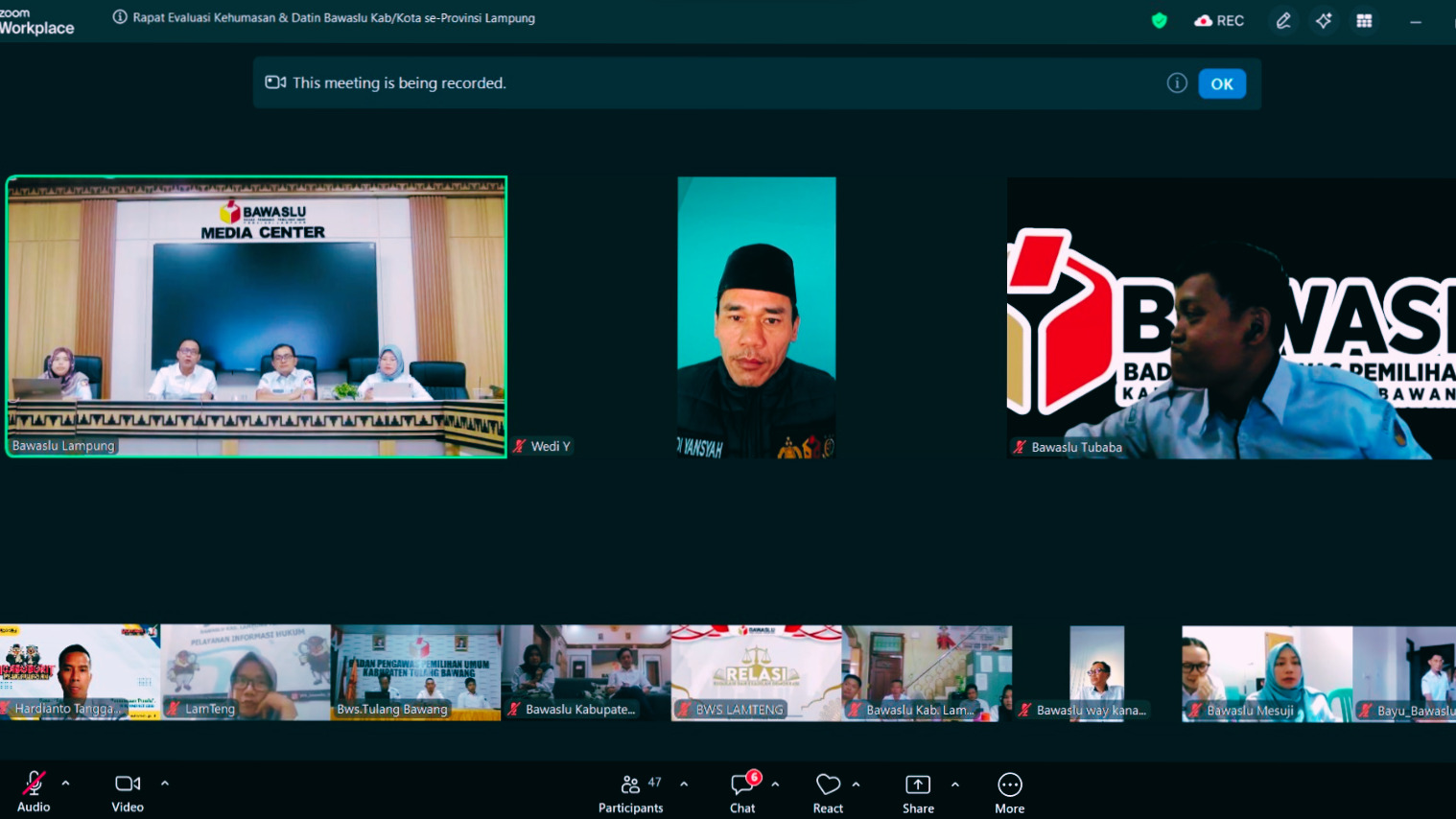 Bawaslu Tanggamus Perkuat Kehumasan melalui Evaluasi Publikasi dan Keterbukaan Informasi Publik