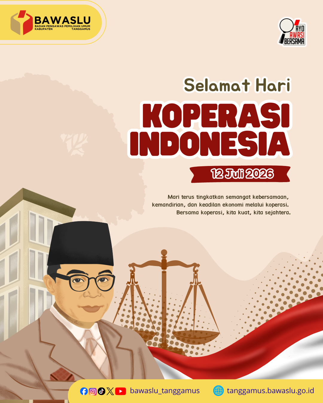 Selamat Hari Koperasi Indonesia: Koperasi Maju, Indonesia Adil dan Makmur