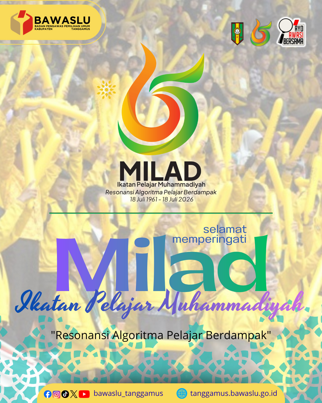 Selamat Milad ke-65 Ikatan Pelajar Muhammadiyah: Terus Berkarya, Menginspirasi, dan Berdampak