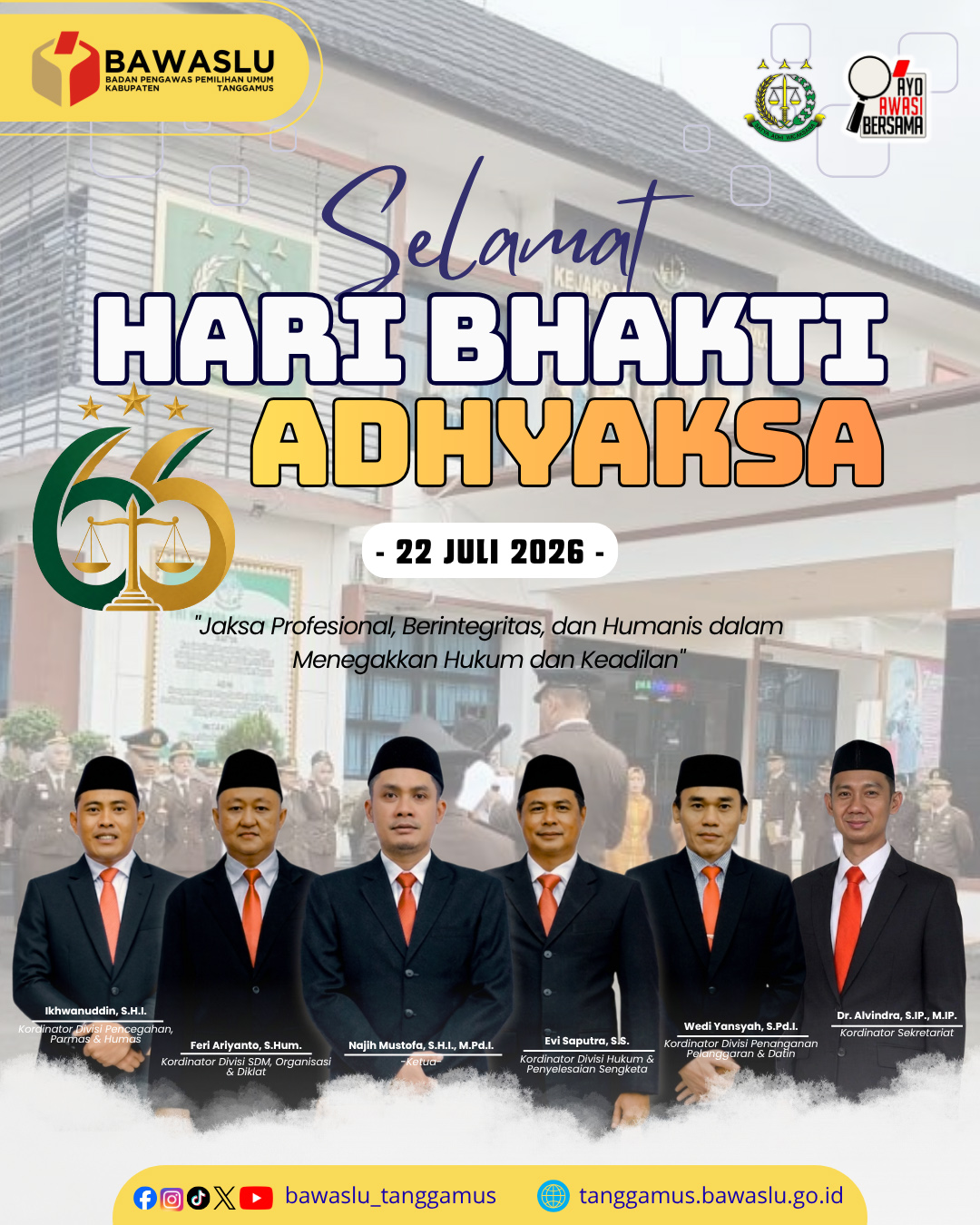 Selamat Hari Bhakti Adhyaksa: Menguatkan Komitmen Penegakan Hukum yang Berkeadilan