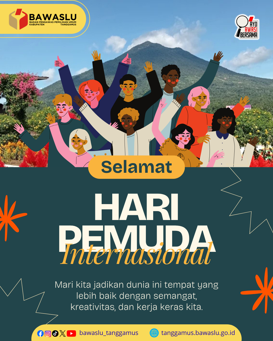 Bawaslu Tanggamus Ajak Pemuda Jadi Penggerak Perubahan di Hari Pemuda Internasional