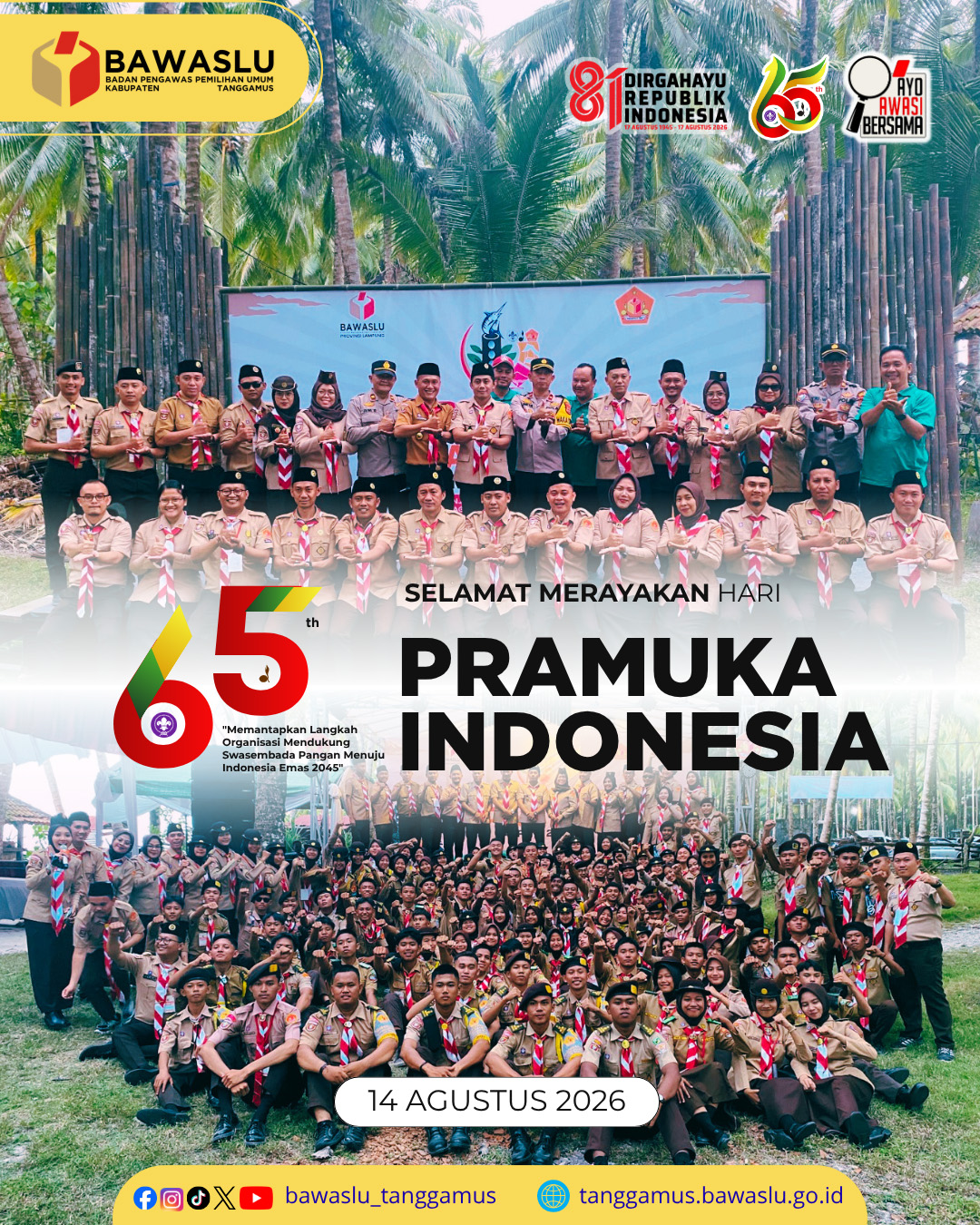 Selamat Memperingati Hari Pramuka Indonesia