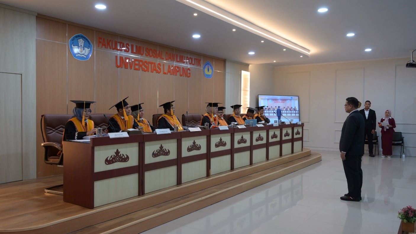 Bawaslu Tanggamus Hadiri Ujian Terbuka Promosi Doktor Darmawan Purba