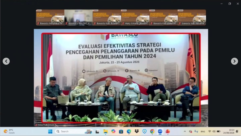 Evaluasi Strategi Pencegahan Pemilu 2024, Bawaslu Tanggamus Perkuat Langkah Pengawasan ke Depan
