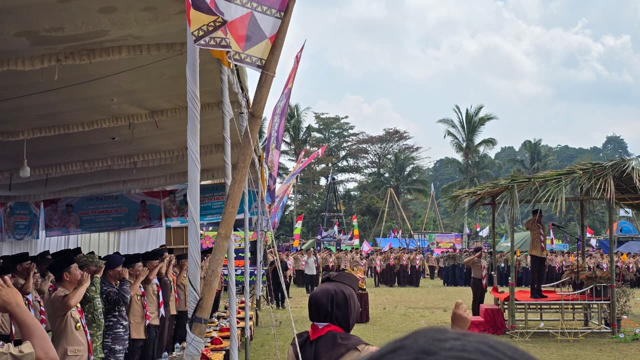 Semangat Hari Pramuka ke-65, Bawaslu Tanggamus Dorong Generasi Muda Berintegritas dan Peduli Demokrasi