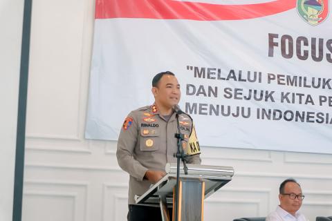 Bawaslu Tanggamus Hadir Focus Group Discussuon (FGD) Yang Di Selenggarakan Polres Tanggamus 