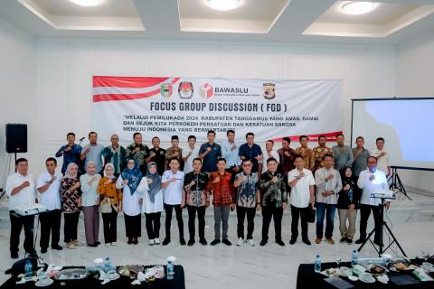 Bawaslu Tanggamus Hadir Focus Group Discussuon (FGD) Yang Di Selenggarakan Polres Tanggamus 