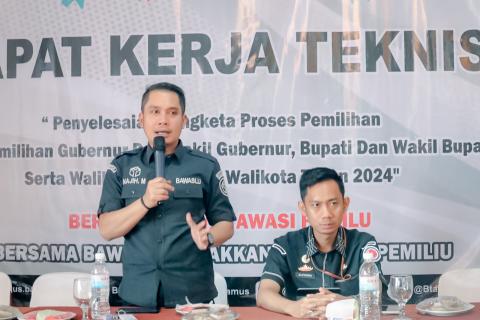 Satukan Persepsi, Bawaslu Tanggamus Laksanakan Rakernis Penyelesaian Sengketa Proses Pemilihan Tahun 2024
