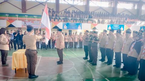 Ketua Bawaslu Tanggamus Hadiri Pelantikan Pengurus Andalan Cabang Urusan Saka Kwarcab Pramuka Tanggamus Masa Bakti 2025–2030