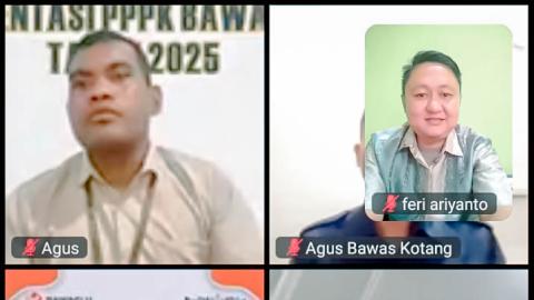 Bawaslu Tanggamus Ikuti Kick Off Orientasi PPPK Tahun 2025