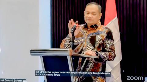 Bawaslu Tanggamus Ikuti Kick Off Orientasi PPPK Tahun 2025