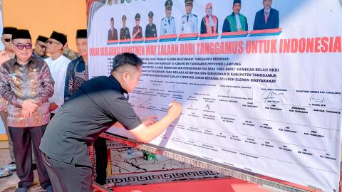 Doa Bersama dan Ikrar Komitmen Way Lalaan dari Tanggamus untuk Indonesia yang berlangsung di Sanggar Budaya Way Lalaan, pada Kamis (04/09)