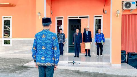 Bawaslu Kabupaten Tanggamus Gelar Upacara Peringatan HUT ke-80 Republik Indonesia dengan Penuh Khidmat