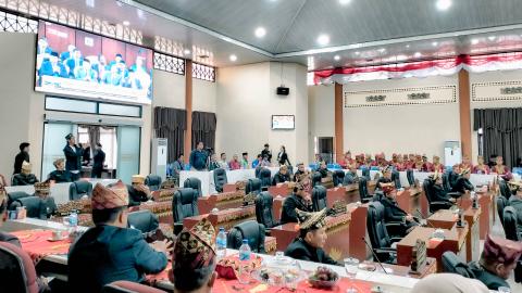 Bawaslu Kabupaten Tanggamus Hadiri Rapat Paripurna Istimewa DPRD dalam Rangka Pidato Kenegaraan Presiden RI