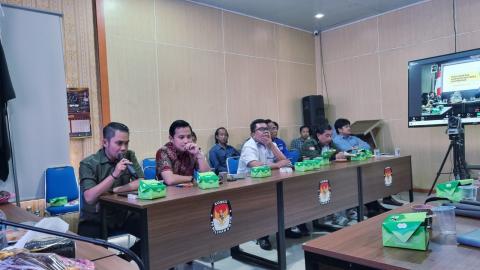 Bawaslu Tanggamus Hadiri Kajian Teknis Pemilu dan Pilkada Bersama KPU