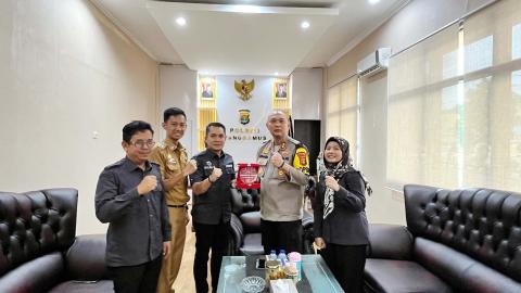Bawaslu Kabupaten Tanggamus Sampaikan Apresiasi dan Terima Kasih kepada Kapolres Tanggamus atas Sinergi Pengawasan Pemilu