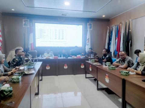 Bawaslu Tanggamus Hadiri Rapat Pleno Pemutakhiran Data Pemilih Berkelanjutan (PDPB) Triwulan III