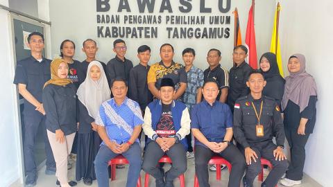 Bawaslu Provinsi Lampung Monitoring Realisasi Anggaran Pemilihan 2025 di Bawaslu Tanggamus