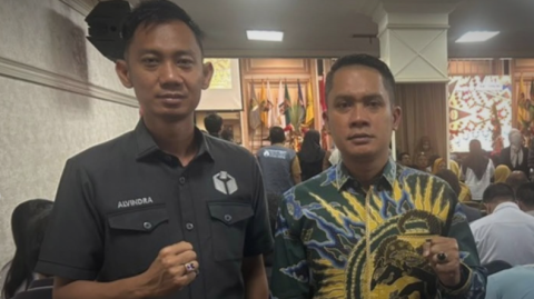 Ketua dan Koordinator Sekretariat Bawaslu Tanggamus Turut Hadiri Anugerah Keterbukaan Informasi Publik Provinsi Lampung 2025