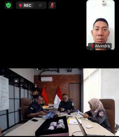 Perkuat Konsolidasi Kelembagaan, Bawaslu Tanggamus Hadiri Rapat Rutin Sekretariat Secara Daring