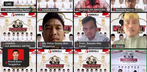 Perkuat Spirit Kelembagaan, Bawaslu Tanggamus Ikuti Ngabuburit Pengawasan 2026