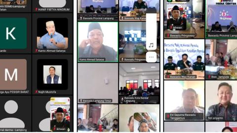 Bawaslu Tanggamus Hadiri Peluncuran Program “ANTI LINGLUNG”, Perkuat Kapasitas di Tengah Efisiensi Anggaran