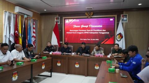 Anggota Bawaslu Kabupaten Tanggamus Hadiri FGD Penataan Dapil dan Alokasi Kursi DPRD Kabupaten Tanggamus untuk Pemilu 2029