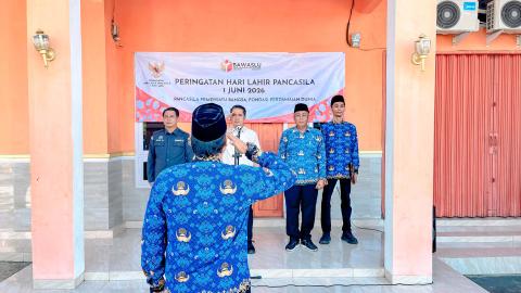 Peringati Hari Lahir Pancasila 2026, Bawaslu Tanggamus Teguhkan Semangat Persatuan dan Integritas