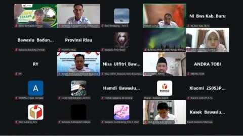 Bawaslu Tanggamus Hadiri Rapat Monitoring Pelaksanaan Inventarisasi Barang Milik Negara (BMN) Tahun 2026