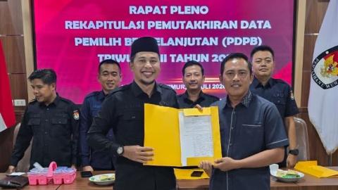 Bawaslu Tanggamus Hadiri Rapat Pleno Pemutakhiran Data Pemilih Berkelanjutan Triwulan II