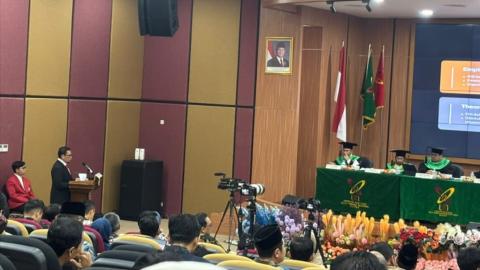 Ketua Bawaslu Kabupaten Tanggamus Hadiri Sidang Terbuka Promosi Doktor Ketua Bawaslu Provinsi Banten