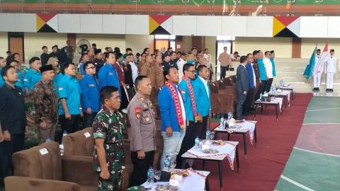 Bawaslu Kabupaten Tanggamus Hadiri Pelantikan Pengurus KNPI Kabupaten Tanggamus Masa Bhakti 2026–2029