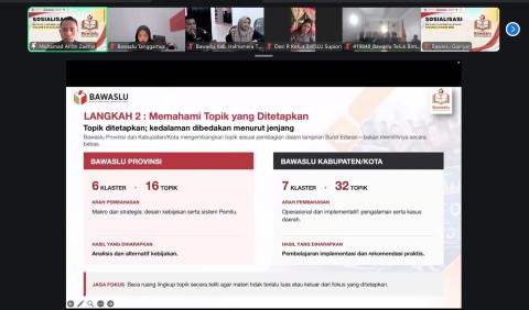Bawaslu Kabupaten Tanggamus Ikuti Sosialisasi Surat Edaran Bawaslu Membelajarkan Volume 2 Tahun 2026