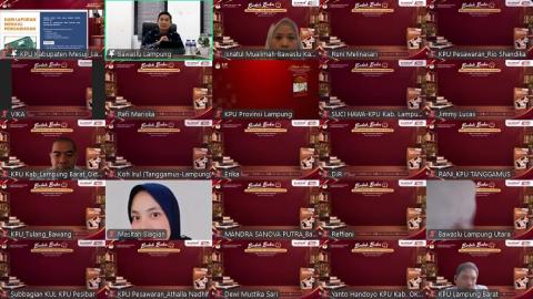 Bawaslu Tanggamus Ikuti Bedah Buku “Dana Kampanye 2024: Mengungkap Keuangan dalam Demokrasi Indonesia”