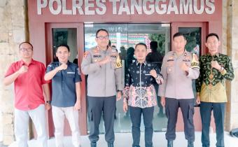 Silaturahmi Bawaslu Kabupaten Tanggamus dengan Polres Tanggamus Selasa(11/06/2024)