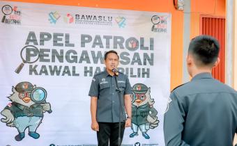 Bawaslu Kabupaten Tanggamus Gelar Apel Siaga Pengawasan Pemutakhiran Data Pemilih untuk Pemilihan 2024